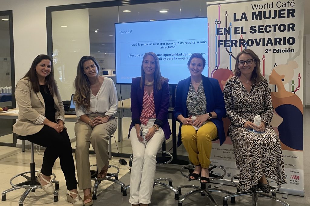 ‘Women in the railway sector’ world-cafe organised by the ASTONRail team at the University of Málaga.
